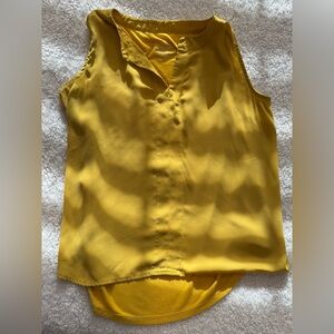 Yellow Sleeveless Shirt- Women’s from New York and Company- Size L